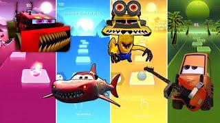 The Pixar Miss Fritter Cars eater vs Shark lightning mcqueen vs Carla veleso pixar car vs Alan Walke