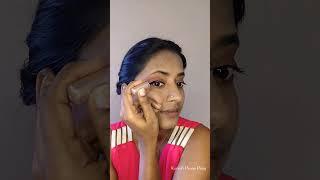 Red Lip makeup look #makeup #saree #makeuptutorial