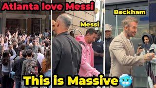 Messi is in Atlanta and Fans reactions show immense love to him