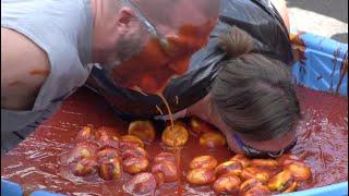 Bobbing For Burgers at the National Hamburger Festival