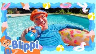 Enjoy the SUN with Blippi | 15 MIN LOOP | Blippi | Nursery Rhymes