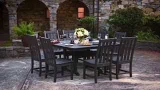 POLYWOOD® Vineyard 9-Piece Dining Set in Vintage Finish - PWS406-1-V