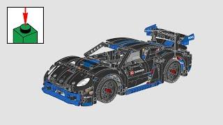 LEGO Technic 42176, Porsche GT4 e-Performance versenyautó - építési útmutató