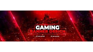 How to design gaming banner - photoshop tutorial | Speed art