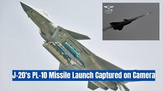 Rare Footage of China's Cutting-Edge J-20's PL-10 Missile Launch Revealed