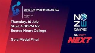 FINAL | Water Polo - Sacred Heart v Tauranga Boys' High School | Chris Hayward Invitational