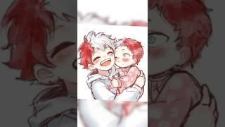 Shoto & Toya (Dabi) cute sibling pics(3) #myheroacadmia #shoto #toya #dabi#todoroki #cute #edit