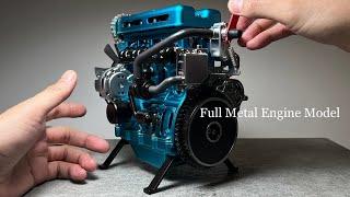 Building a L4 Engine Model Kit - Full Metal Car Engine Model Kit Upgraded Version