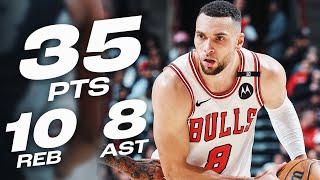 Zach LaVine TAKES OVER! 35-PT DOUBLE-DOUBLE vs Spurs!  | January 6, 2025