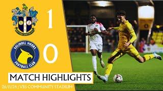 MATCH HIGHLIGHTS Sutton United 1 Solihull Moors 0 26/11/24 VNL