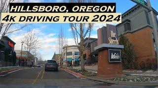 Hillsboro, Oregon | 4k Driving Tour | 2024