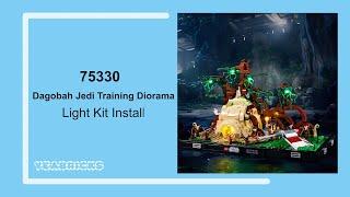 Yeabricks Light kit Install in the Lego Dagobah Jedi Training Diorama 75330