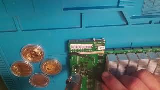 removing mosfet chip on Antminer l3 or s9 hashboard repair