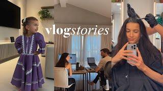 Dias corridos, vida de mãe, Sarah de prenda + salão | VLOGSTORIES