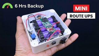 How to Make Mini UPS For WiFi Router Auto switching | 6 hours backup