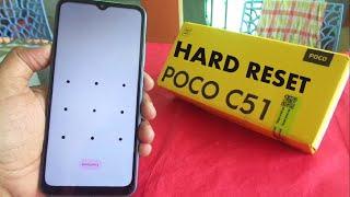 POCO C51 hard reset and remove pattern lock 2023.