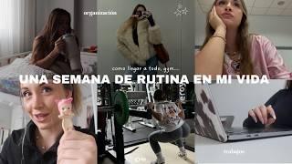 UNA SEMANA DE RUTINA EN MI VIDA | 4-10 de noviembre | universidad, gym, habitos, productividad...