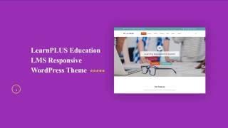 LearnPLUS Education LMS Responsive WordPress Theme