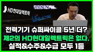 300% 오른데는 다 이유가 있다? 전력기기 슈퍼싸이클 5년 더? 전력기기 1등주 HD현대일렉트릭 실적+수주+모멘텀+수급 모두 1등