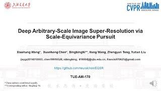 [CVPR 2023] Deep Arbitrary-Scale Image Super-Resolution via Scale-Equivariance Pursuit