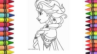 Elsa from Frozen 2, Disney princess elsa drawing, super easy drawings, how to draw Elsa from Frozen