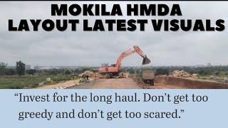 Mokila HMDA Layout latest visuals #roaddevelopment #hyderabadrealestate #kokapet #kollur #radialroad