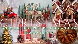  CHRISTMAS WHOLE HOUSE DECORATING MARATHON | COTTAGE AND FARMHOUSE CHRISTMAS DECORATING IDEAS 