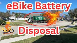 Safe eBike Battery Disposal Methods to AVOID FIRE HAZARDS!