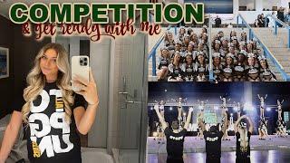 VLOGMAS DAY 16: get ready with me, cheer competition day one