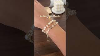 pov: you made the perfect dainty Pearl Bracelet  