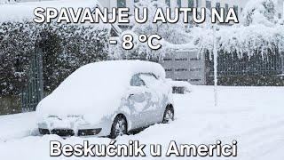 Minus 8. Preživio noć u autu,bez grijanja. Posao