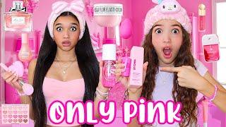 ONLY using PINK PREPPY MAKEUP/SKINCARE