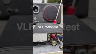 Brought out my old VLF radio for testing today. May test more at nightfall  -stand by- #shorts