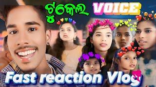 New vlog samlpuri girl voice public reaction girls reaction #sambalpuri #reactionvideo #voicegirl