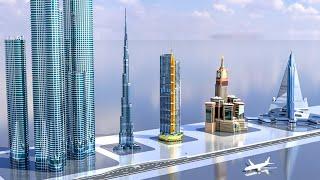 Tallest Building Size Comparison | 3d Animation Comparison | Real Scale Comparison