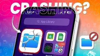 How to Fix Files App Crashing or Not Working on iPhone | File App Issues