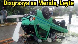 Disgrasya sa Merida, Leyte Multicab Nabangga at Bumaliktad by TatskyBoy kulokoy