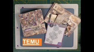 #TEMU Haul sooo tolle Papiere von Alina Craft und ein Stanzschablonen Set Schneeflocken