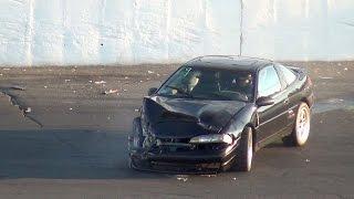 Eagle Talon TSi Vs Subaru wrx CRASH (Spectator Drags)