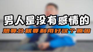 男人是没有感情的，想复合就要利用好这个原因