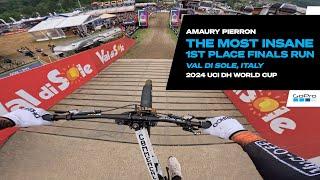 GoPro: Amaury's INSANE 1ST PLACE Finals Run - Val Di Sole, Italy - '24 UCI Downhill MTB World Cup