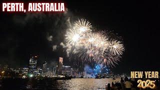 New Year's Eve 2024-2025 Midnight Fireworks Extravaganza from Perth, Western Australia!