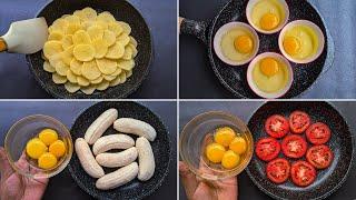 It's so easy and delicious that you can cook it everyday! 4 Easy Breakfast Recipe With Egg!