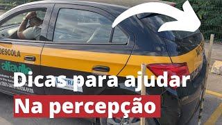 Dicas para melhorar a percepção, e não encostar na baliza, e nem ficar distante.