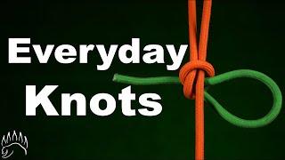 The 10 BEST Knots For Everyday Life  [for VISUAL Learners]