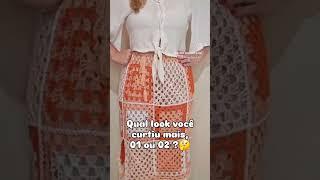 VESTIDO DE CROCHÊ /SAIA DE CROCHÊ - CLIQUE NO ÍCONE ▶️ DO TÍTULO E ASSISTA À VÍDEO