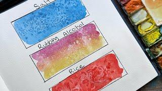 3 easy ways to add watercolor textures to your paintings - my favorites