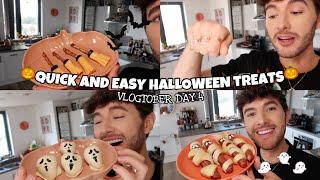 QUICK & EASY HALLOWEEN SNACKS! These Turned Out AMAZINGGGG!!! ~ Vlogtober Day 4