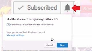 NOTICE to all JimmyBallers20 Subscribers!