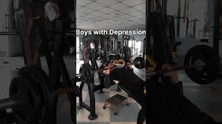 Girls depression vs boy’s depression  #youtube #youtubeshorts #motivation #gymsort